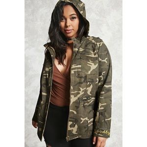 Forever 21 plus camp utility jacket